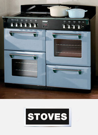 blauw fornuis van Stoves